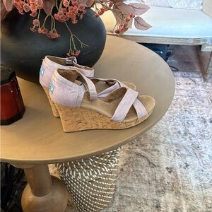 TOMS Women's Blush Wedge Sandals